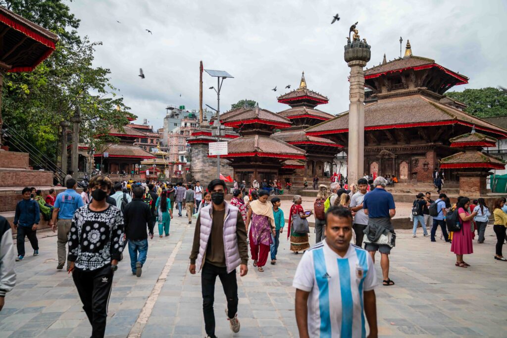 Old Durbar Square in Kathmandu Nepal.
